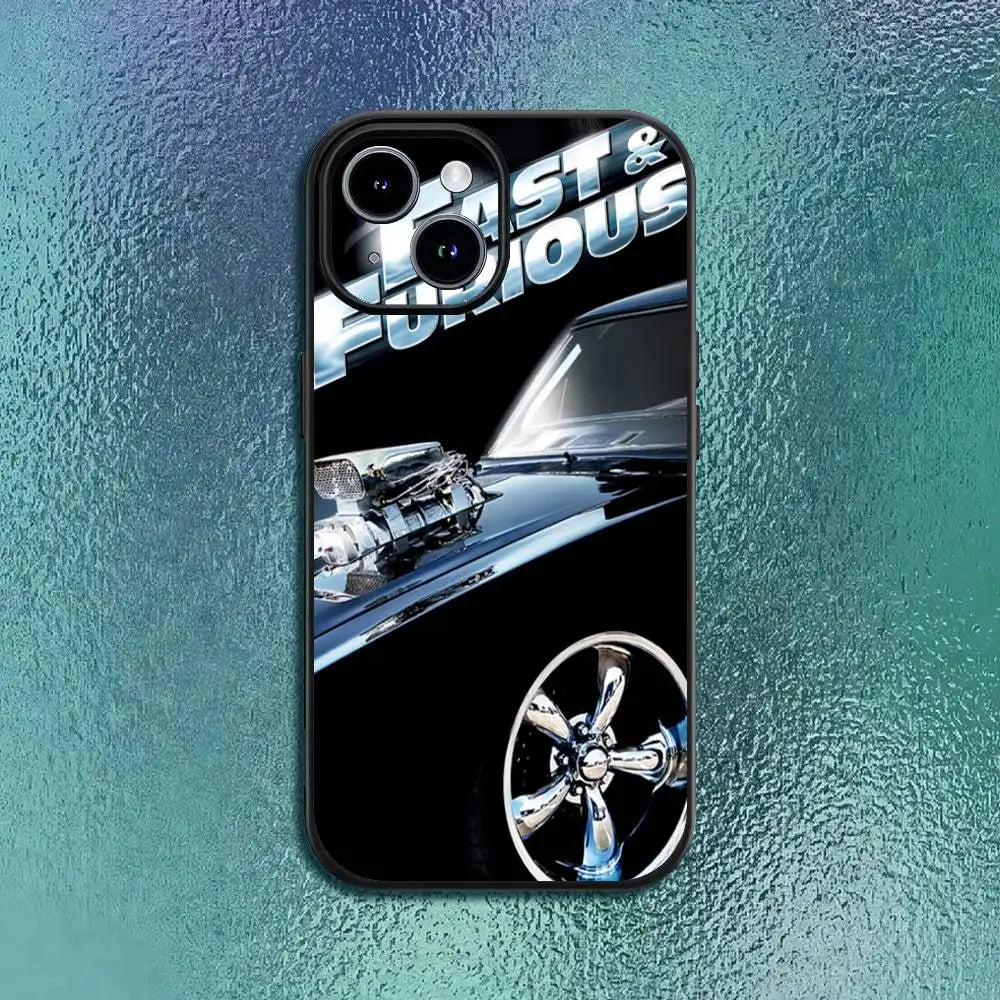Movie cool F-Fast Furious Phone Case black soft shell