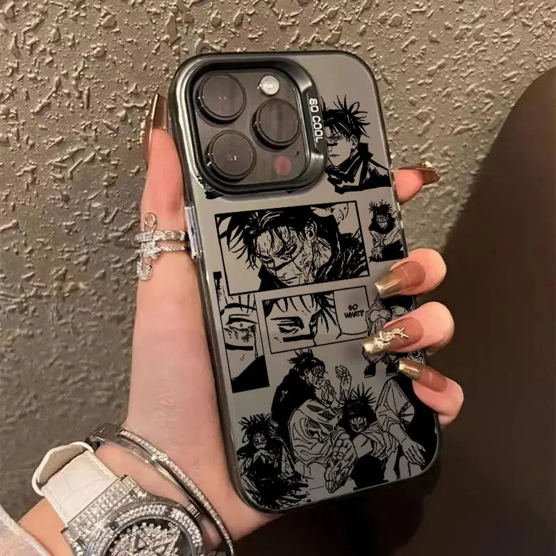 Anime Coque For Apple iPhone 16e 16 14 15 13 11 Pro Max Jujutsu Kaisen Choso ART Case 15 Plus 12 Mini 16e Shockproof Phone Cover