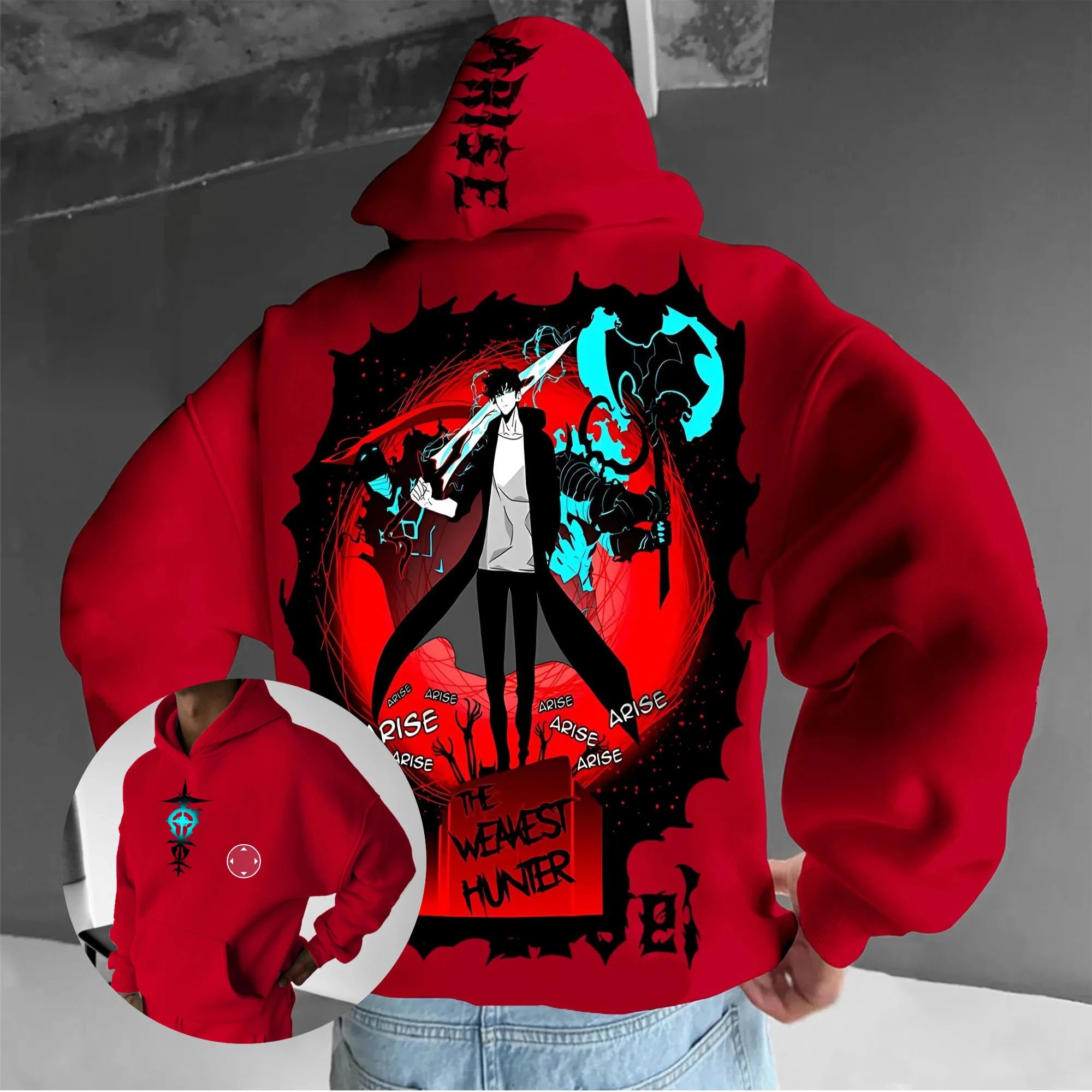 Anime Solo Leveling Men's Hooded Sweatshirt Women Graphic Pullover Hoodie Streetwear Casual Cosplay Spring Autumn Fashion Tops