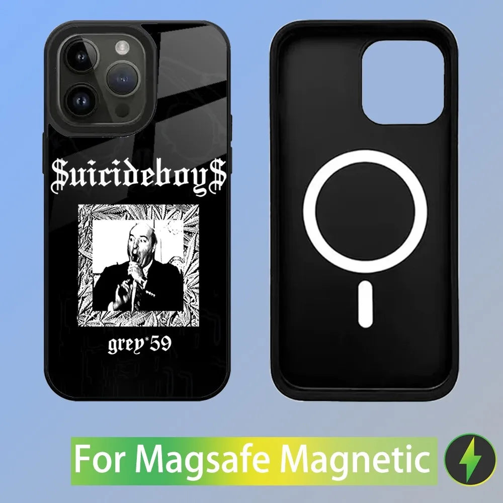 S-Suicideboys G59 Phone Case For iPhone 15,14,13,12,11,Plus,Pro,Max Mini Magsafe Magnetic Wireless Charging