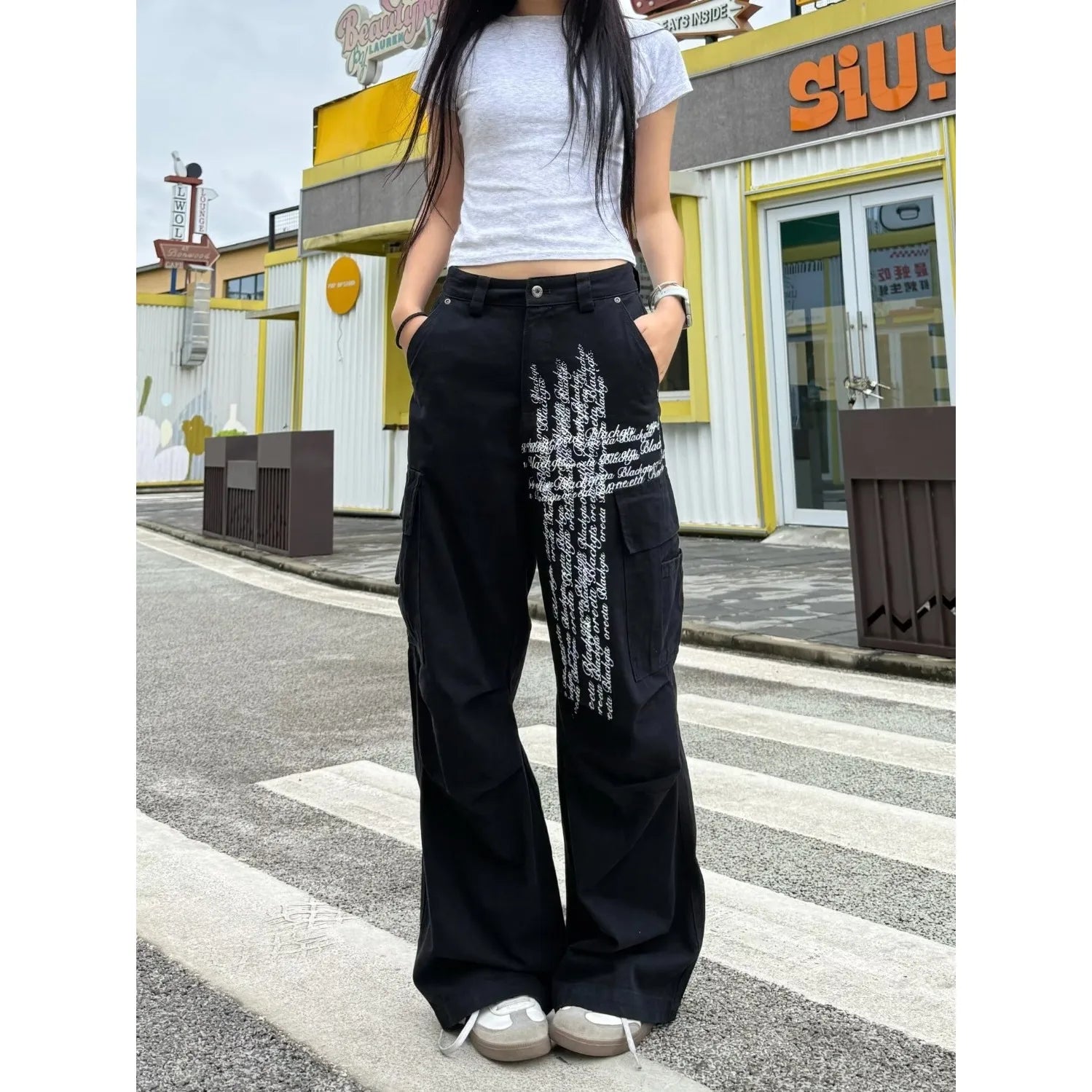 New Ins-inspired minimalist, elegant, fashionable, trendy, versatile, laid-back, Japanese-style, literary, and Harajuku jeans
