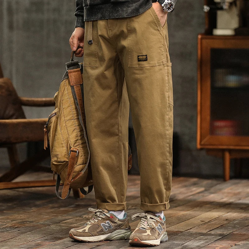 HIQOR Mens Clothing Spring Autumn Cargo Pants
