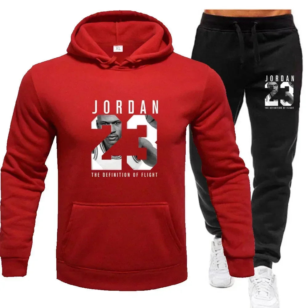 sweatshirt hoodie men's set