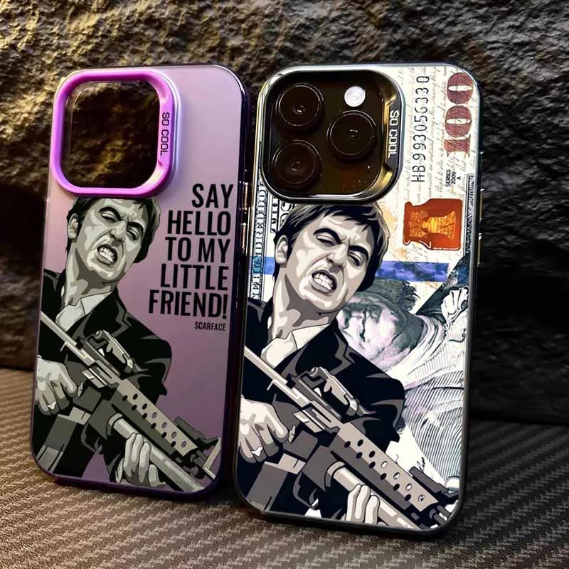 T-Tony M-Montana S-Scarface Fashion Cover For Apple iPhone 16E 16 15 14 13 12 mini 11 8 7 Pro Max Plus Colorful Phone Case