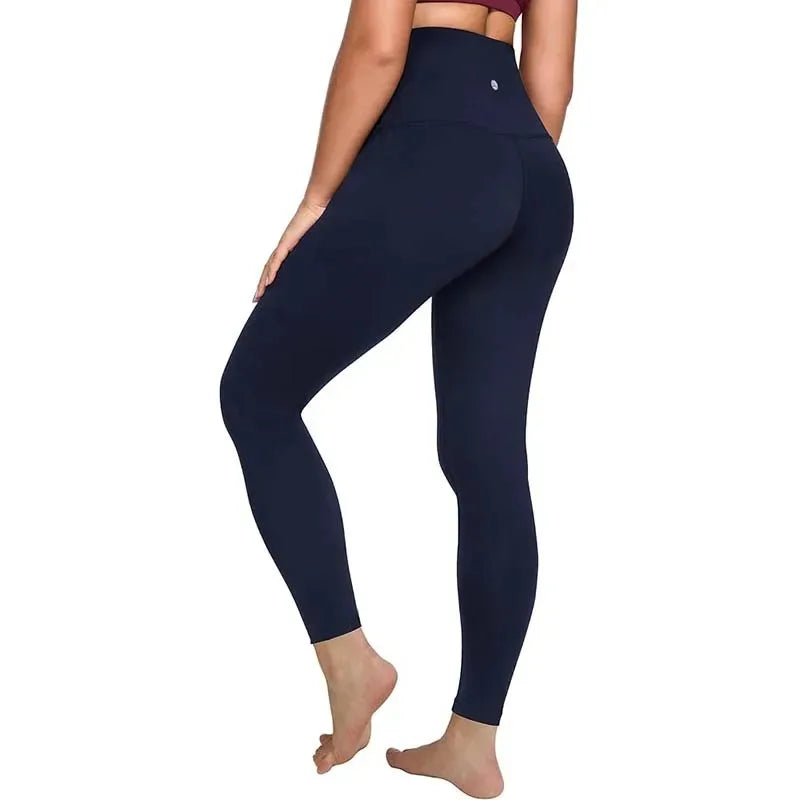 2026 Women's High-Waist Airlift Yoga Leggings Solid Color Tight Workout Pants for Pilates, Exercise Street Style