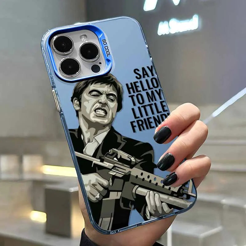 T-Tony M-Montana S-Scarface Fashion Cover For Apple iPhone 16E 16 15 14 13 12 mini 11 8 7 Pro Max Plus Colorful Phone Case