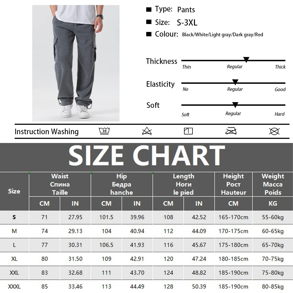 Mens Sweatpants Straight Fit Joggers